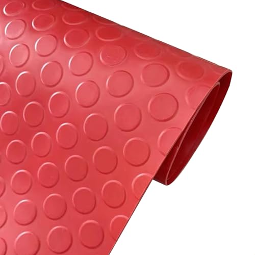 KFGISD, 60 cm 2 m 3 m 4 m 5 m 6 m große Bodenrolle for unter Autoräder, wasserdichte Werkstattboden-Läufermatte,Gummibodenmatten für Garagen(Red,1x4.5m/3.3x14.8ft) von KFGISD