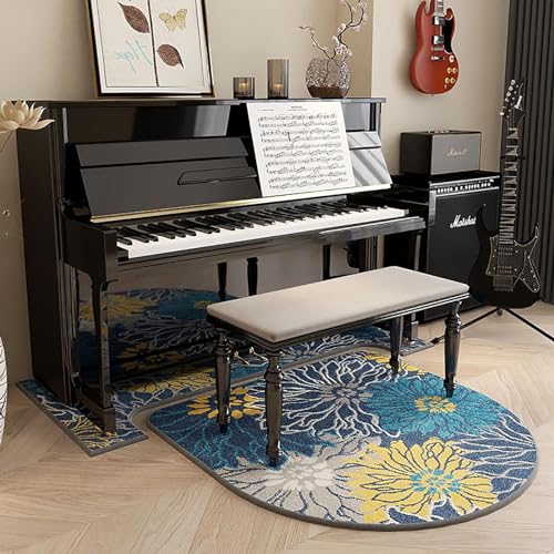 KFGISD, 70 x 160 cm Klavier-Teppiche zur Geräuschreduzierung, 110 x 100 cm strapazierfähige, rutschfeste Stuhlmatte for Hartholzböden,Klavier-Schalldämmmatte(A,70x160cm/27.5x63in) von KFGISD
