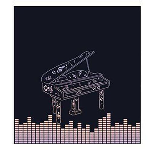 KFGISD, 80x160cm/31.5x63in Schallschutzdecken Lärmschutzteppiche Rutschfester Teppich,Klavier-Schalldämmmatte(C) von KFGISD