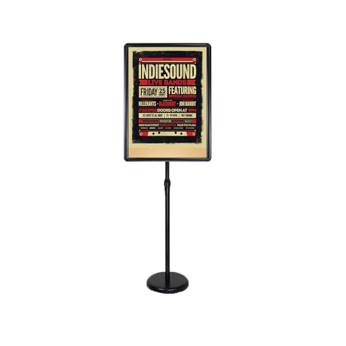 KFGISD, A2/A3/A4-Ständer, Display-Schilderständer, robuster Menühalter, Poster-Bodenständer, Verstellbarer Hinweisständer for den Außen- und Innenbereich, 17,72 x 24,57 Zoll, schwarz,Poster-Display-S KFGISD, A2/A3/A4-Ständer, Display-Schilderständer, robuster Menühalter, Poster-Bodenständer, Verstellbarer Hinweisständer for den Außen- und Innenbereich, 17,72 x 24,57 Zoll, schwarz,Poster-Display-S von KFGISD