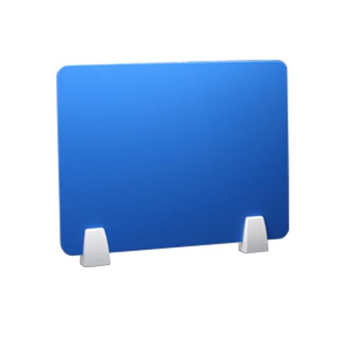 KFGISD, Acryl-Büro-Desktop-Partitionsbildschirm, Niesschutz-Schutzbildschirme, Bildschirm for Klassenzimmer-Bibliotheks-Raum-Tabelle,Schreibtisch-Trennwände(Blue,30cm*60cm with Clip) von KFGISD