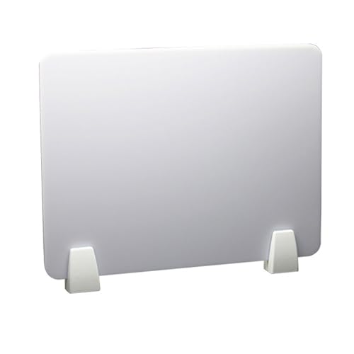 KFGISD, Acryl-Büro-Desktop-Partitionsbildschirm, Niesschutz-Schutzbildschirme, Bildschirm for Klassenzimmer-Bibliotheks-Raum-Tabelle,Schreibtisch-Trennwände(White,30cm*40cm with Clip) von KFGISD