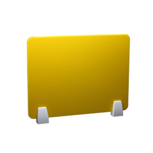 KFGISD, Acryl-Büro-Desktop-Partitionsbildschirm, Niesschutz-Schutzbildschirme, Bildschirm for Klassenzimmer-Bibliotheks-Raum-Tabelle,Schreibtisch-Trennwände(Yellow,30cm*90cm with Clip) von KFGISD