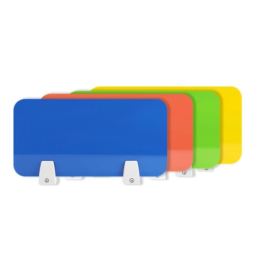 KFGISD, Acryl-Splitter, freistehende Desktop-Partition, praktische Trennwand for Heimbibliotheken, Klassenzimmer,Schreibtisch-Trennwände(Brown Transparent (Plastic Card Holder),40 * 30cm) von KFGISD