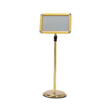 KFGISD, Aluminium-Schnapprahmen mit Sicherheitsecke, 9,6 x 13,5 Zoll, weiß,Poster-Display-Ständer(Golden,24 * 32.7cm) von KFGISD