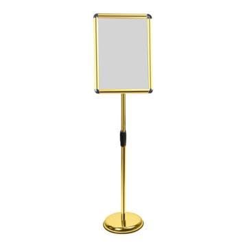 KFGISD, Aluminium-Schnapprahmen mit Sicherheitsecke, 9,6 x 13,5 Zoll, weiß,Poster-Display-Ständer(Golden,32 * 45cm) von KFGISD