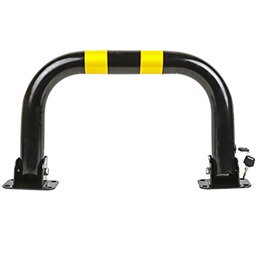 KFGISD, Auto Parkplatz Schloss Poller U Form Faltbare Auffahrt Poller Post Pole Garage,Parkhaus-Schlösser(Black,33x60cm) von KFGISD