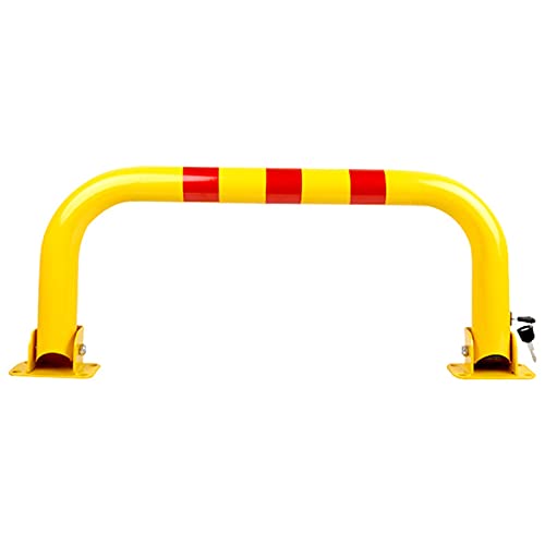 KFGISD, Auto Parkplatz Schloss Poller U Form Faltbare Auffahrt Poller Post Pole Garage,Parkhaus-Schlösser(Yellow,33x80cm) von KFGISD