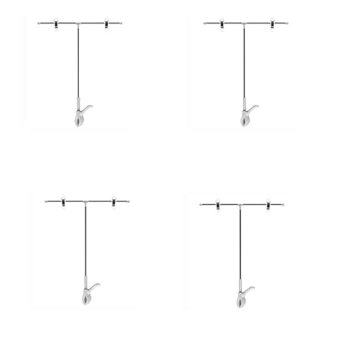 KFGISD, Beliebter Plakatständer Desktop-Schildständer Vertikaler Plakatständer Basis-Plakatständer Plakatständer T-förmiger Plakatständer T Typ B Silber,Poster-Display-Ständer(T Type B) von KFGISD