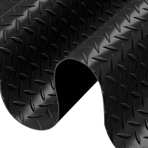 KFGISD, Bodenbelag for das Heim-Fitnessstudio, Abriebfest, Bodenmattenrolle for Motorrad, Auto, Parkplatz, Garage,Gummibodenmatten für Garagen(1x4m/3.3x13.1ft) von KFGISD