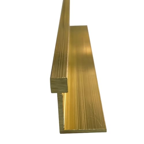 KFGISD, Bodennaht-Verbindungsleiste, extra schmale Bodenspaltabdeckung, Verbindungsleiste, Wandrahmen/Bodenkanten-Dekor,Messing-Bodenübergangsleiste(5mm (3/16")) von KFGISD
