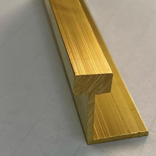 KFGISD, Bodennaht-Verbindungsleiste, extra schmale Bodenspaltabdeckung, Verbindungsleiste, Wandrahmen/Bodenkanten-Dekor,Messing-Bodenübergangsleiste(8mm (5/16")) von KFGISD