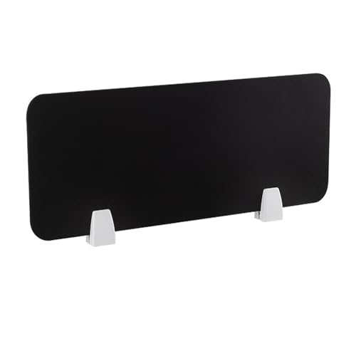 KFGISD, Filz-Bildschirm Akustische Praktische Trennwand, Bruchfest, Verschleißfest for Home Offices Bibliotheken Klassenzimmer,Schreibtisch-Trennwände(Black,30 * 80cm) von KFGISD