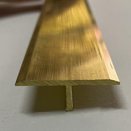 KFGISD, Fugenabdeckungsstreifen for Fliesen und Vinyl-Holzböden, Türspaltverbindungsstreifen for Bodenkanten,Messing-Bodenübergangsleiste(30mm (1 3/16") Width) von KFGISD