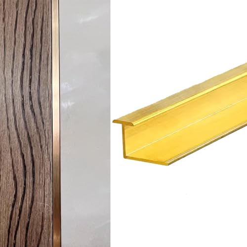 KFGISD, Home Office Hotels Wandverbindungsleiste, Vinyl-Holzbodenfliesen-Kantenschutzprofil x18mm,Messing-Bodenübergangsleiste(10mm(3/8") x15mm(5/8")) von KFGISD