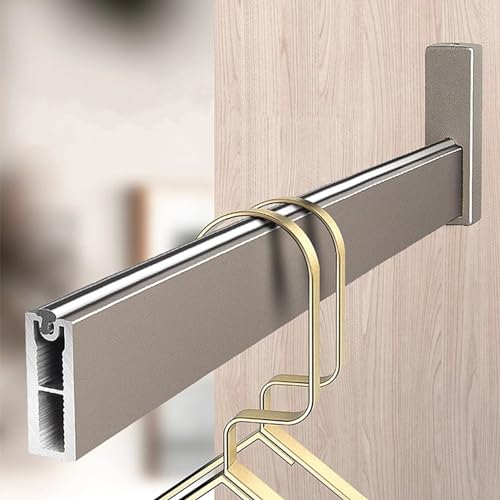 KFGISD, Kleider-Organizer-System, robuste Kleiderstange, zusätzliche Kleiderstange for Garderobenschränke in Bekleidungsgeschäften ，Kleiderstange(Champagne,60cm(23 5/8") Length) von KFGISD