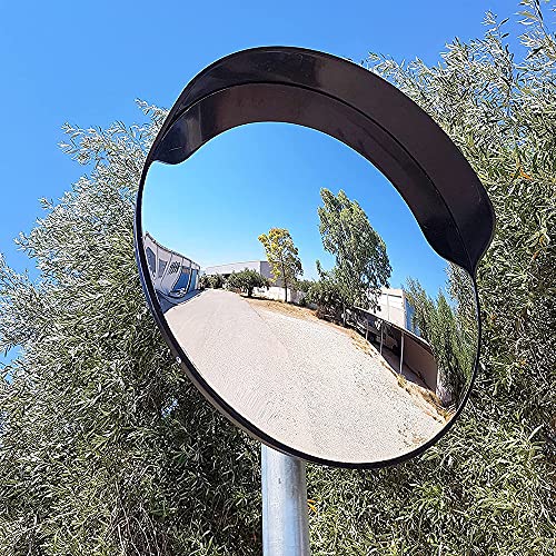 KFGISD, Konvexer Sicherheitsspiegel, Außen-Eckspiegel for toten Winkel, for Garage und Verkehr, Einfahrt, Parkassistent, Sicherheitsspiegel,Konvexe Straßenspiegel(45cm/18in) von KFGISD