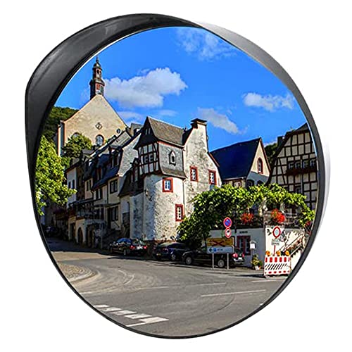 KFGISD, Konvexer Sicherheitsspiegel, wetterfester Überwachungsspiegel for tote Winkel, gebogener Acrylspiegel for Einfahrten, Geschäfte und Büros,Konvexe Straßenspiegel(30cm/12in) von KFGISD