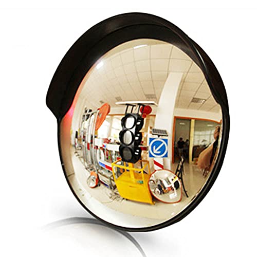 KFGISD, Konvexspiegel, Toter-Winkel-Spiegel for den Außen- und Innenbereich, Weitwinkelansicht, gebogener Verkehrssicherheitsspiegel,Konvexe Straßenspiegel(45cm/18in) von KFGISD