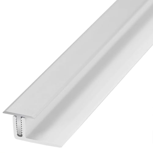 KFGISD, Küchennaht-Dekorleisten mit PVC-Basis, Badezimmer-Wohnzimmer-Flachschwellen-Trennwandabdeckung x2,Messing-Bodenübergangsleiste(Silver,35in(0.9m) x3) von KFGISD