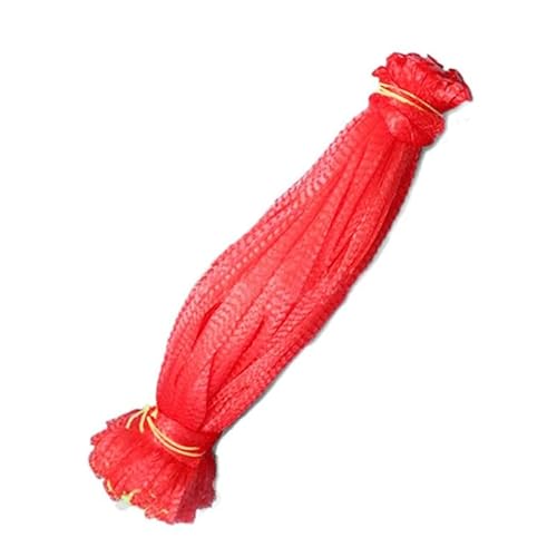 KFGISD, Kunststoff-Netzbeutel, for die Aufbewahrung von Gemüse und Obst, Verpackungsorganisator, Garten-Wachstumsnetzbeutel,Schaumstoff-Netzhüllen(Red,50cm) von KFGISD