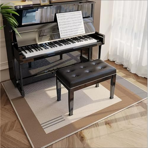 KFGISD, Musikbereich Teppich Rutschfester Bodenteppich for Schlafzimmer Innen Fußmatte Eingangstürmatte,Klavier-Schalldämmmatte(B,60x120cm) von KFGISD