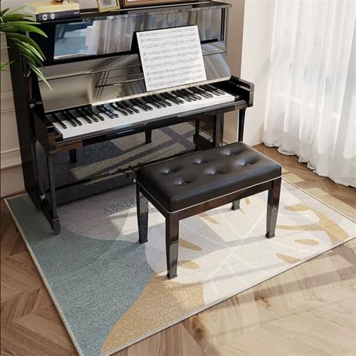 KFGISD, Musikbereich Teppich Rutschfester Bodenteppich for Schlafzimmer Innen Fußmatte Eingangstürmatte,Klavier-Schalldämmmatte(D,60x120cm) von KFGISD