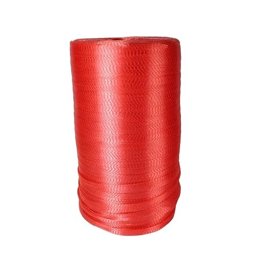 KFGISD, Netzbeutel, Walnuss-/Kastanien-Netzbeutel, Obst-gewebtes Kunststoff-Netzseil, Pflanzennetzhülle, for den Hausgarten, Netzbarrierebeutel,Schaumstoff-Netzhüllen(Red Color,Length 20M) von KFGISD