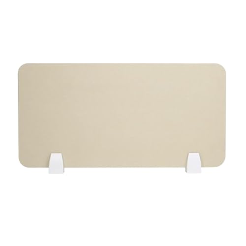 KFGISD, Niesschutz-Schutzschirme, Schreibtischteiler, reduzieren Lärm und visuelle Ablenkungen for Schule und Büro,Schreibtisch-Trennwände(Off-White,100 * 30cm with Flat Bottom Clip) von KFGISD