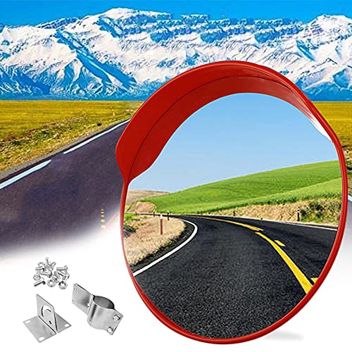 KFGISD, Panoramaspiegel, Sphärischer Spiegel, Weitwinkel-Rundspiegel, Toter-Winkel-Spiegel, 60 cm,Konvexe Straßenspiegel(60CM) von KFGISD