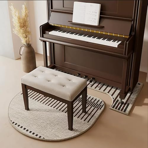 KFGISD, Runder, Rutschfester E-Piano-Teppich,Klavier-Schalldämmmatte von KFGISD