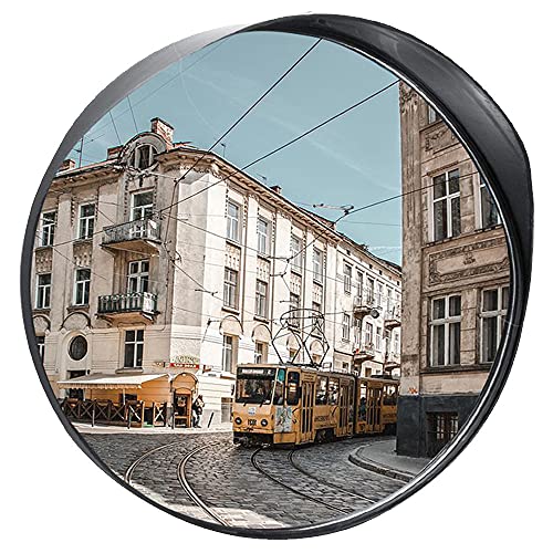 KFGISD, Runder Außenspiegel Toter-Winkel-Spiegel Abbiegekontrolle Garage Straßenecke Gebogener Panorama-Sphärischer Spiegel,Konvexe Straßenspiegel(30cm/12in) von KFGISD