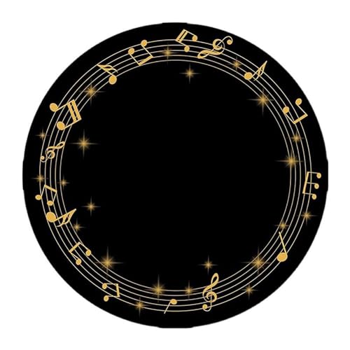 KFGISD, Runder Klavierteppich, schalldichte Matte, Rutschfester Teppich, for Wohn-, ESS-, Schlafzimmer- und Yogamatte,Klavier-Schalldämmmatte von KFGISD