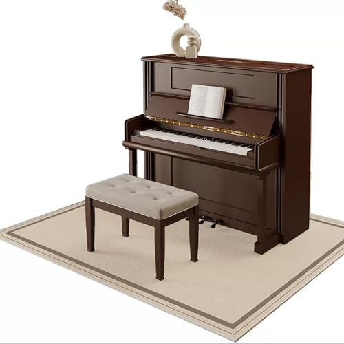 KFGISD, Schalldichter Klavierteppich, strapazierfähige, rutschfeste Stuhlmatte for Hartholzböden, Moderne Computerstuhlmatte,Klavier-Schalldämmmatte(200x200cm) von KFGISD