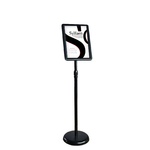 KFGISD, Schilderhalter mit Aluminium-Schnapprahmen for vertikale/horizontale Schilderanzeige 17,72 * 24,57 Zoll weiß,Poster-Display-Ständer(Black,32 * 45cm) von KFGISD