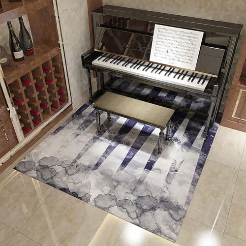 KFGISD, Schlagzeugteppich, Musikteppich mit Rutschfester Unterseite, schalldicht for Klavier, Aufnahmeraum, Studio – 80 x 160 cm,Klavier-Schalldämmmatte(A) von KFGISD