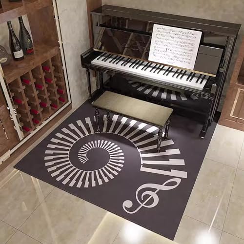 KFGISD, Schlagzeugteppich, Musikteppich mit Rutschfester Unterseite, schalldicht for Klavier, Aufnahmeraum, Studio – 80 x 160 cm,Klavier-Schalldämmmatte(D) von KFGISD