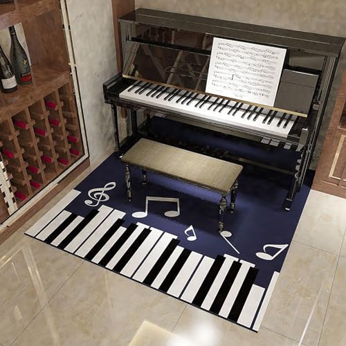 KFGISD, Schlagzeugteppich, Musikteppich mit Rutschfester Unterseite, schalldicht for Klavier, Aufnahmeraum, Studio – 80 x 160 cm,Klavier-Schalldämmmatte(H) von KFGISD