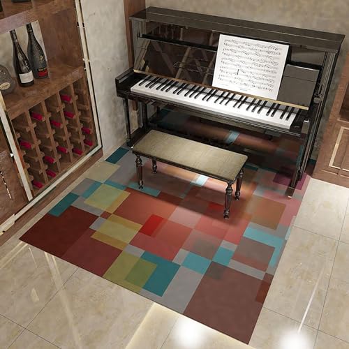 KFGISD, Schlagzeugteppich, Musikteppich mit Rutschfester Unterseite, schalldicht for Klavier, Aufnahmeraum, Studio – 80 x 160 cm,Klavier-Schalldämmmatte(I) von KFGISD