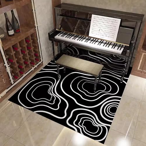 KFGISD, Schlagzeugteppich, Musikteppich mit Rutschfester Unterseite, schalldicht for Klavier, Aufnahmeraum, Studio – 80 x 160 cm,Klavier-Schalldämmmatte(J) von KFGISD