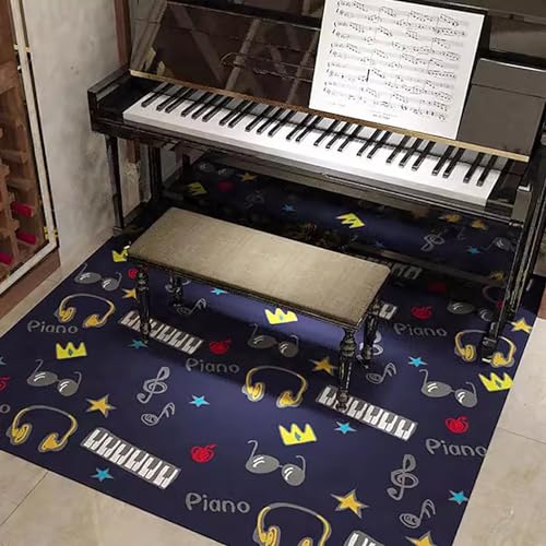 KFGISD, Schlagzeugteppich, Musikteppich mit Rutschfester Unterseite, schalldicht for Klavier, Aufnahmeraum, Studio – 80 x 160 cm,Klavier-Schalldämmmatte(K) von KFGISD