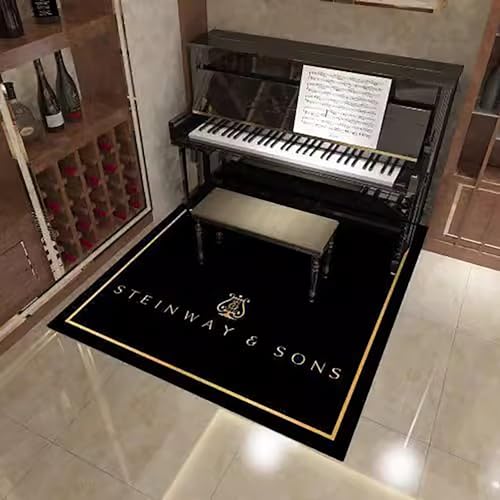 KFGISD, Schlagzeugteppich, Musikteppich mit Rutschfester Unterseite, schalldicht for Klavier, Aufnahmeraum, Studio – 80 x 160 cm,Klavier-Schalldämmmatte(M) von KFGISD