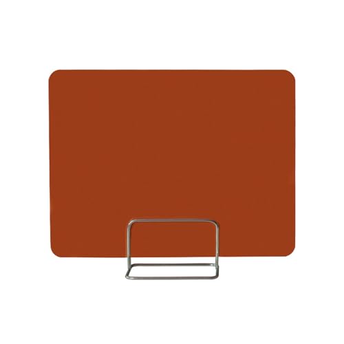 KFGISD, Schreibtisch-Trennwände aus Acryl, Schreibtisch-Trennwand for Büros, Niesschutz, Schutzwände, Prüfungsblende,Schreibtisch-Trennwände(Orange,50 * 30cm with Mobile Clip) von KFGISD