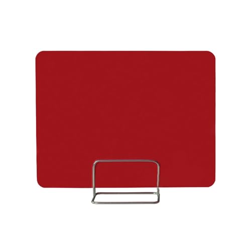 KFGISD, Schreibtisch-Trennwände aus Acryl, Schreibtisch-Trennwand for Büros, Niesschutz, Schutzwände, Prüfungsblende,Schreibtisch-Trennwände(Red,50 * 30cm with Mobile Clip) von KFGISD