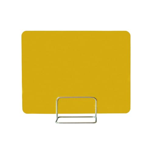 KFGISD, Schreibtisch-Trennwände aus Acryl, Schreibtisch-Trennwand for Büros, Niesschutz, Schutzwände, Prüfungsblende,Schreibtisch-Trennwände(Yellow,100 * 30cm with Mobile Clip) von KFGISD