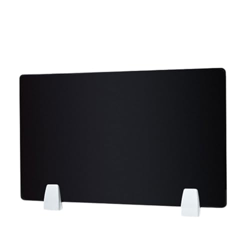 KFGISD, Schreibtisch-Trennwände for das Büro, Acryl-Büro-Desktop-Trennwand,Schreibtisch-Trennwände(Black,80 * 30CM Free Accessories) von KFGISD