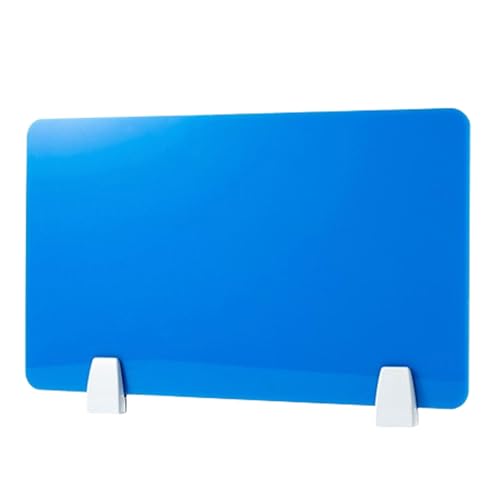 KFGISD, Schreibtisch-Trennwände for das Büro, Acryl-Büro-Desktop-Trennwand,Schreibtisch-Trennwände(Blue,90 * 30CM Free Accessories) von KFGISD