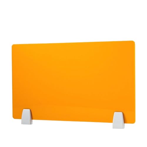 KFGISD, Schreibtisch-Trennwände for das Büro, Acryl-Büro-Desktop-Trennwand,Schreibtisch-Trennwände(Orange,100 * 30CM Free Accessories) von KFGISD