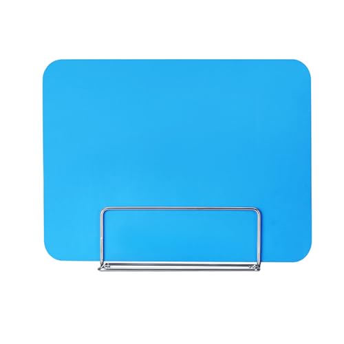 KFGISD, Sneeze Guard Schutzschirme Freistehende Desktop-Partition for Testzentrum, Desktop, Bildungs,Schreibtisch-Trennwände(Blue,40 * 40cm Metal Bracket) von KFGISD