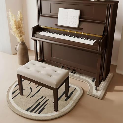 KFGISD, Strapazierfähige, rutschfeste Stuhlmatte for die Heimdekoration, Wohnzimmer, Arbeitszimmer, Spielen,Klavier-Schalldämmmatte(G) von KFGISD